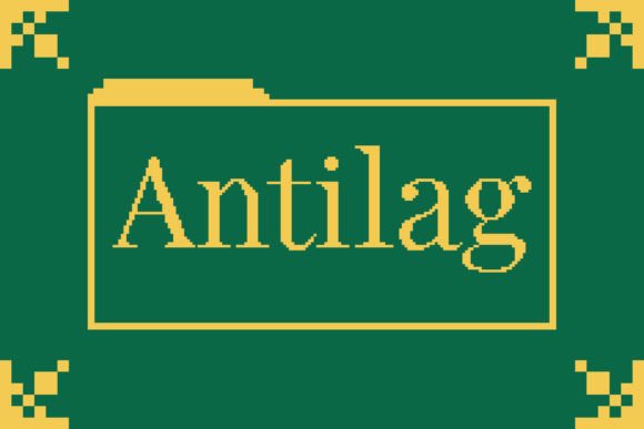 Antilag Font: Retro Pixel Style for Modern Crafts