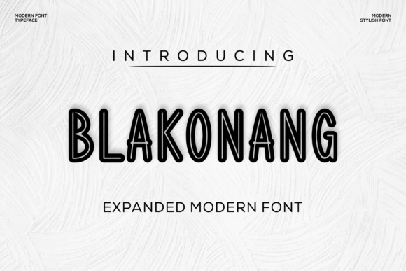 Blakonang Font: Bold Display Typography for Web Design
