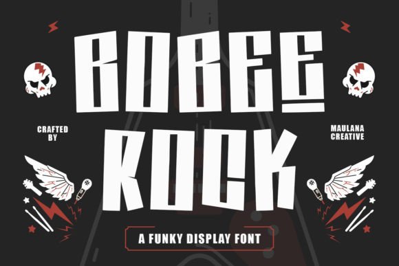 Bobee Rock Font: Whimsical Display Type for Web Design