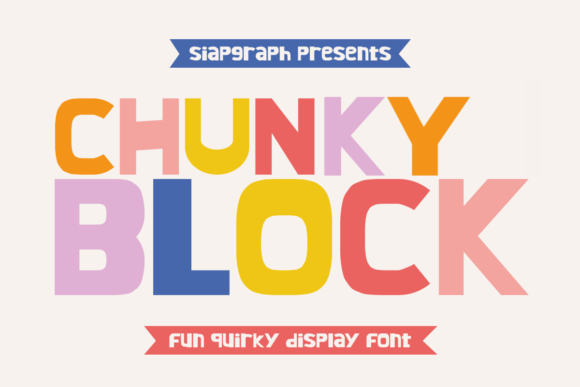 Chunky Block Font: Bold Retro Typography for Web Design