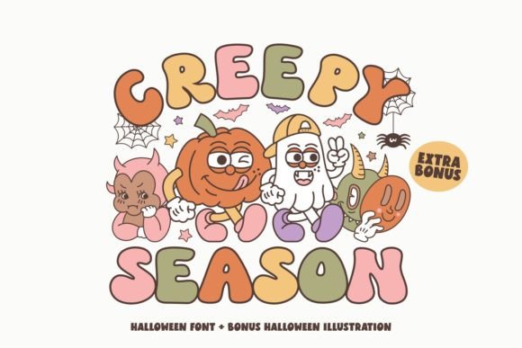Creepy Season Font: A Retro Typeface for Branding