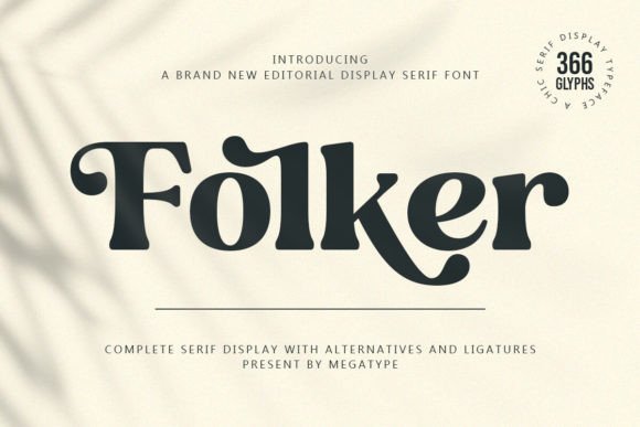 Folker Font: A Modern Serif for Editorial Design