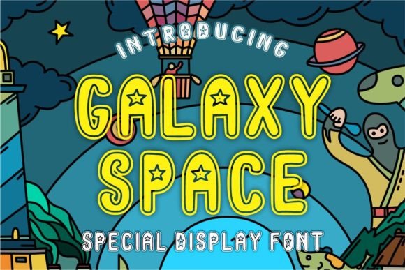 Galaxy Space Font for Playful Web Design