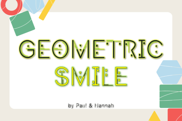 Geomatic Smile Font: A Cute Geometric Typeface for Branding