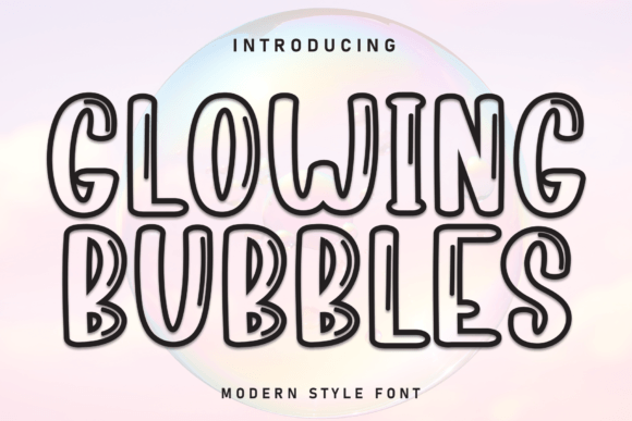 Glowing Bubbles Font: A Web Designer’s Layout Test