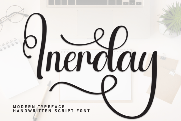 Inerday Font: A Sweet Handwritten Typeface for Editorial Design