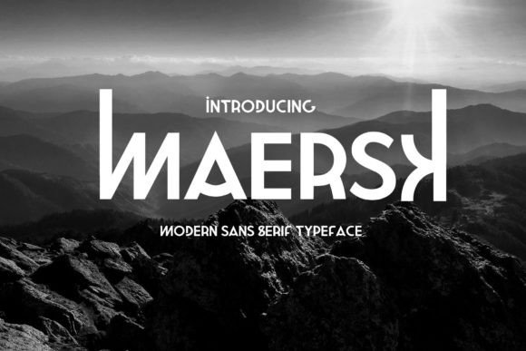 Maersk Font Review: Geometric Display for Campaigns