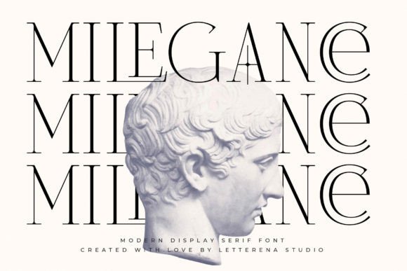 Milegance Font: Elevating Campaign Visuals with Luxury Serif Style