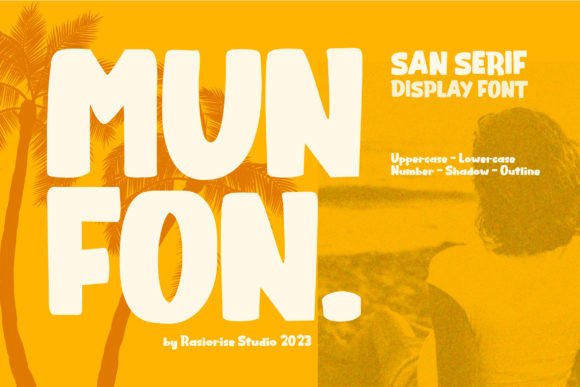 Munfon Font: Retro Sans Serif for Digital Campaigns