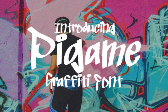 Pigame Font: A Display Typeface for Street Art Campaigns