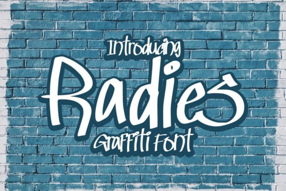 Radies Font: Street Art Style for Craft Projects