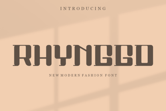 Rhynggo Font: Bold Editorial Character for Modern Layouts