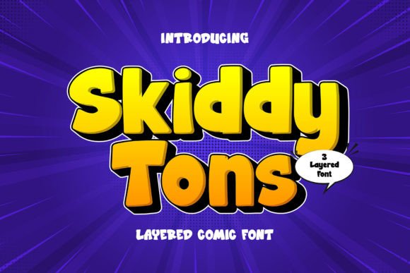 Skiddy Tons Font Review: 3D Display Type for Campaigns