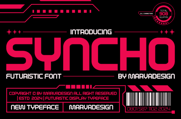 Syncho Font: A Modern Typeface for Makers