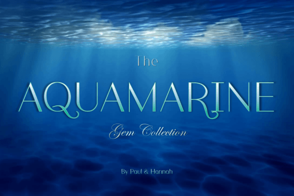 The Aquamarine Font: Gentle Display Typography for Web